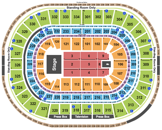 United Center Adam Sandler Seating Chart